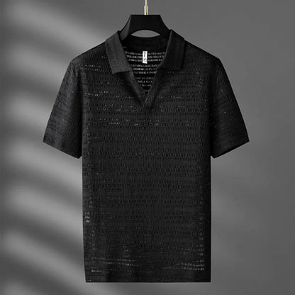 Soft Patterned Polo Shirt