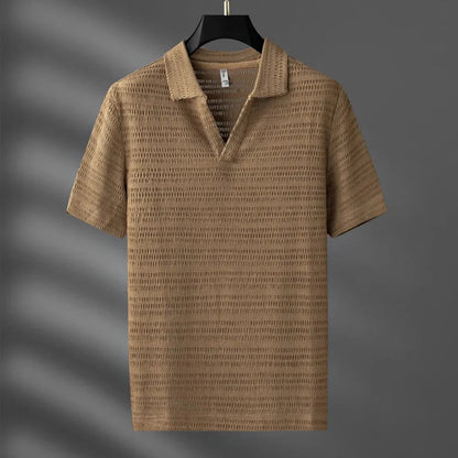 Soft Patterned Polo Shirt