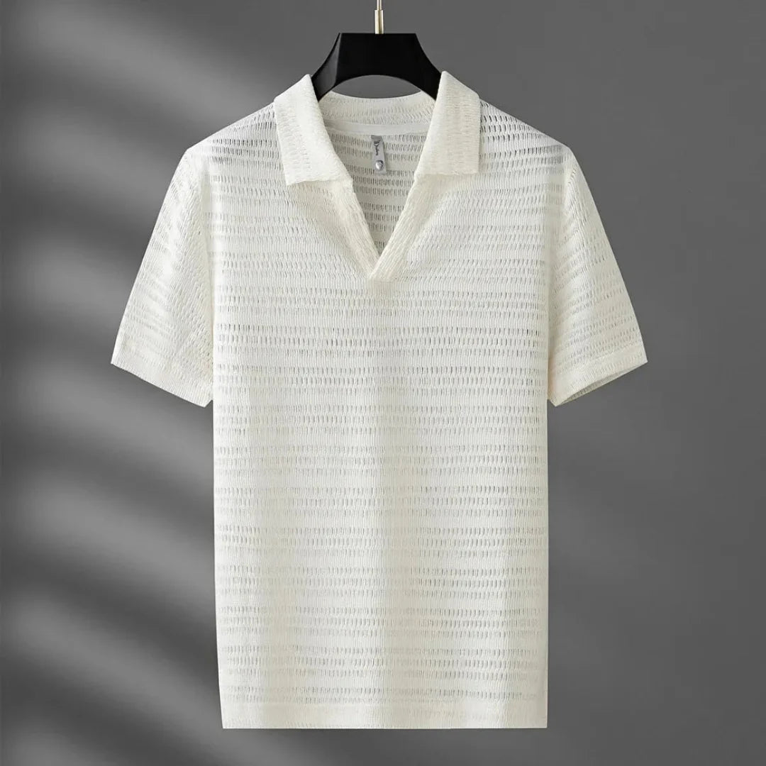 Soft Patterned Polo Shirt