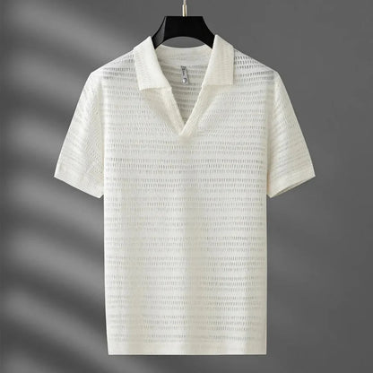 Soft Patterned Polo Shirt