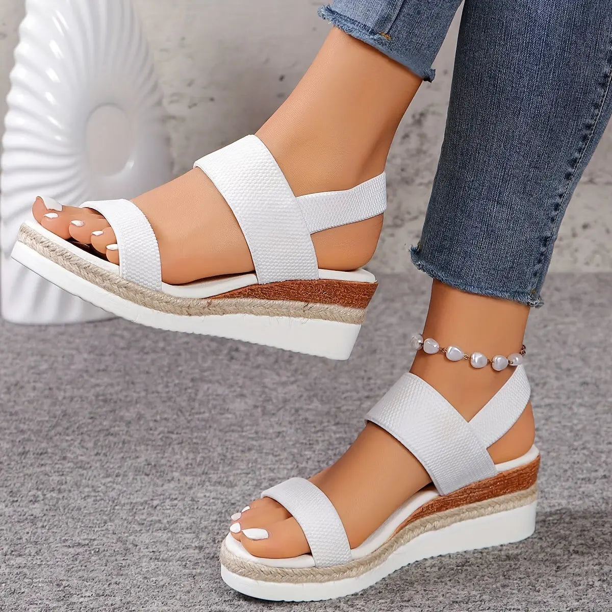 Stylish Wedge Sandals for Women - Comfortable Espadrille
