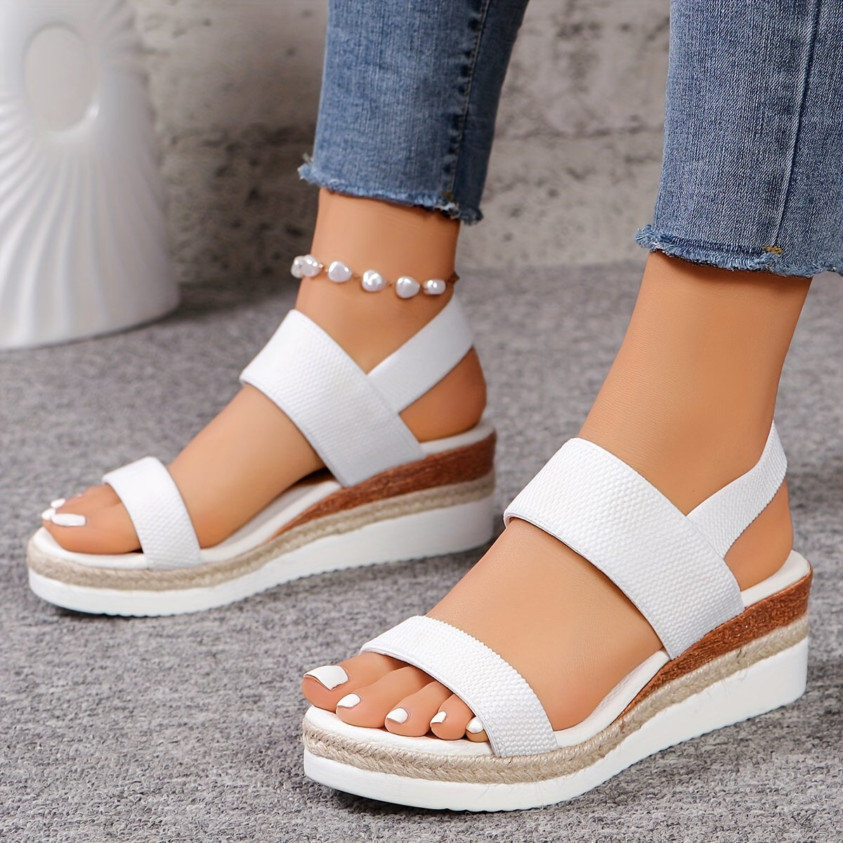 Espadrille Wedge Sandals for Women – Stylish & Supportive