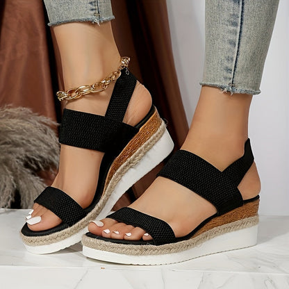 Comfortable Women's Espadrille Wedge Shoes - Vossary