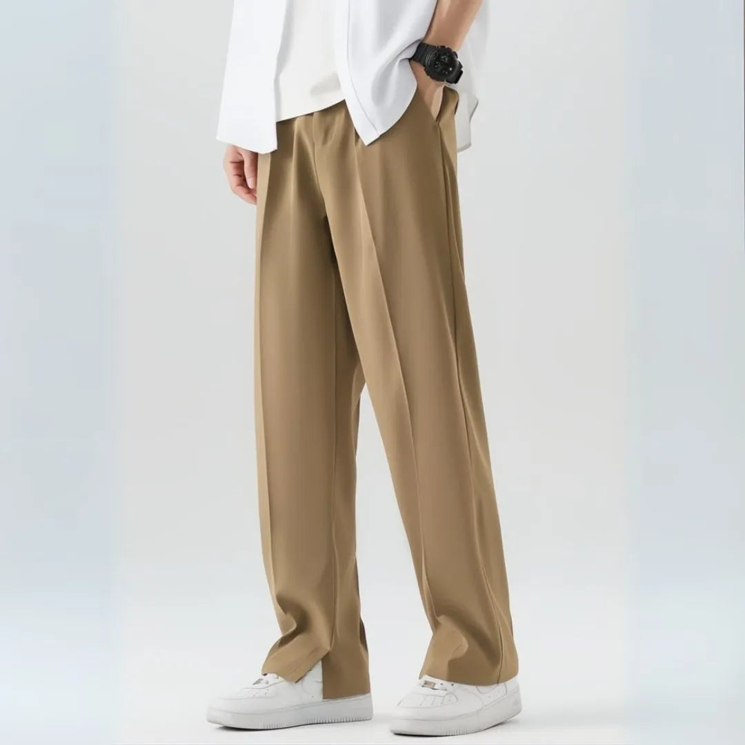 Slim Fit Stretch Waist Pants - EasyApparels
