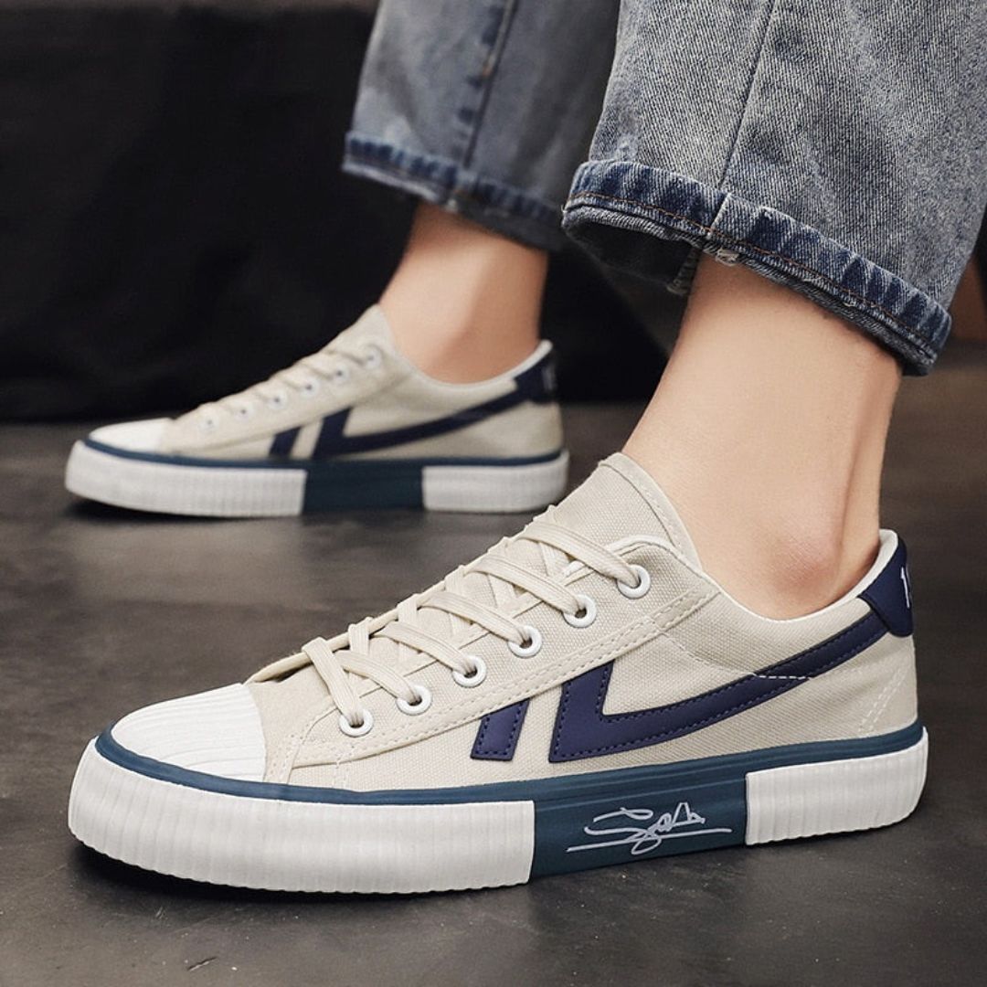 Premium Canvas Low Top Sneakers - EasyApparels