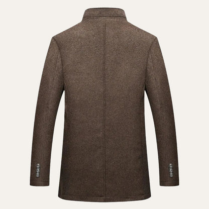 Warm Mens Classic Wool Winter Coat