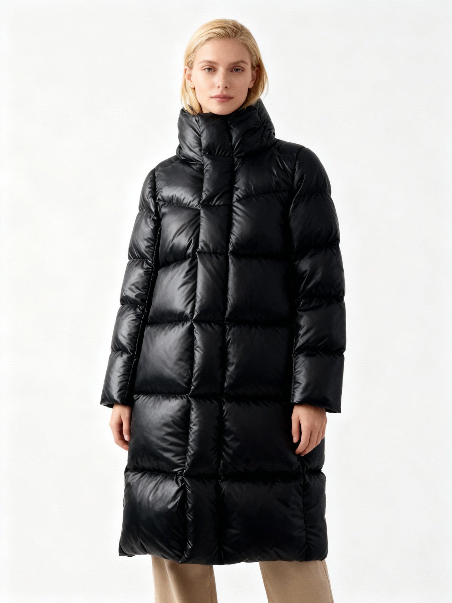 Warm Down Filled Women's Parka Coat - Vossary