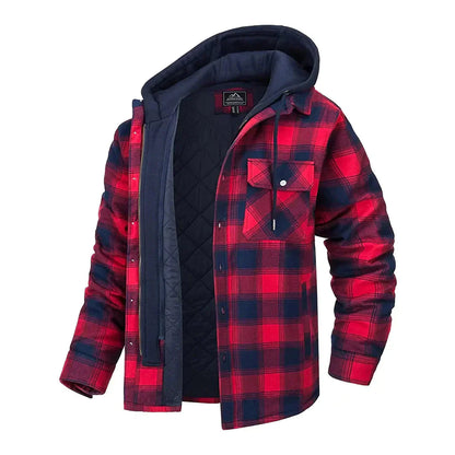Classic Plaid Mens Jacket with Sophisticated Style - Vossary