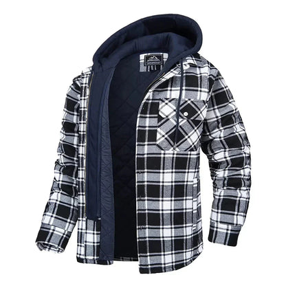 Classic Plaid Mens Jacket with Sophisticated Style