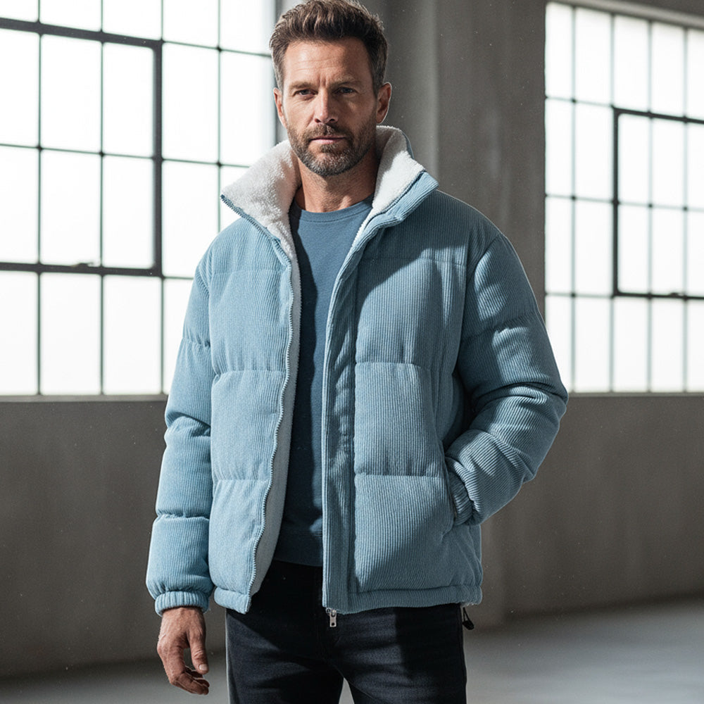 Warm Quilted Puffer Coat | Insulated Hip Length Jacket - EasyApparels