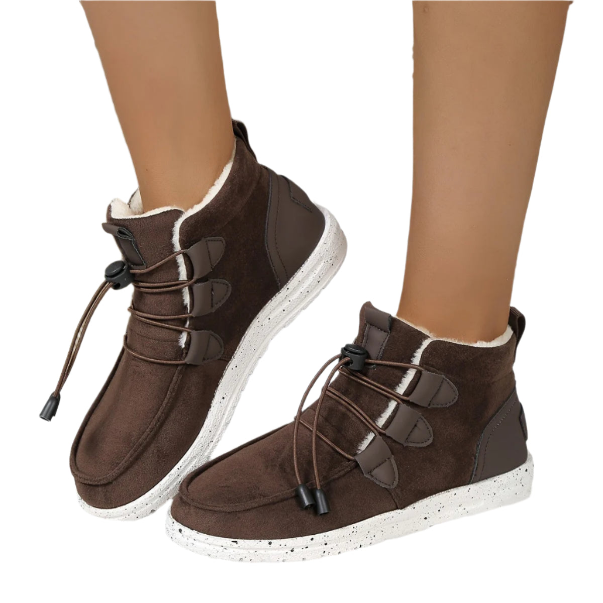 Cozy Winter Boots for Women - Insulated Fleece Sneakers