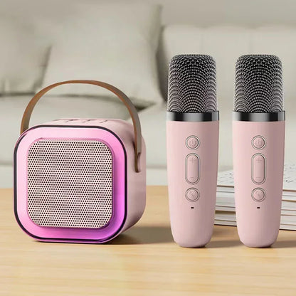 Compact Wireless Karaoke System with Microphones