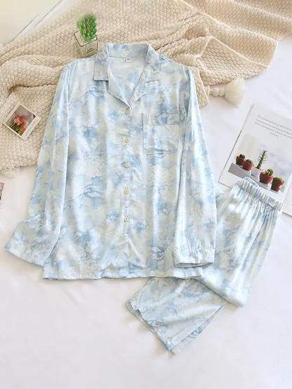 Soft Flower Women's Pajama Set