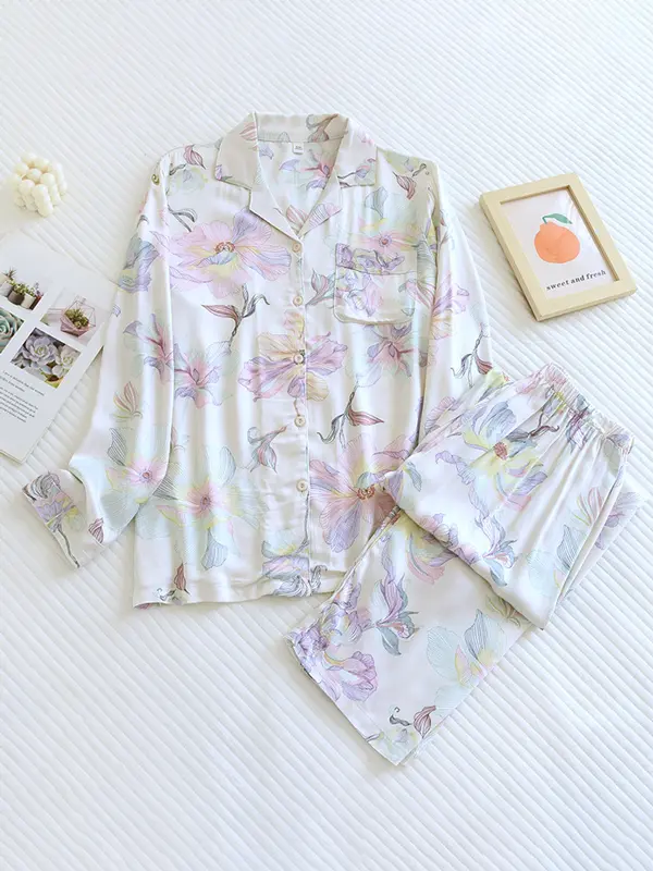 Pretty Womens Pajama Set - Soft Comfy Nightwear - Vossary