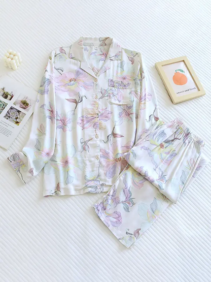 Pretty Womens Pajama Set - Soft Comfy Nightwear - Vossary