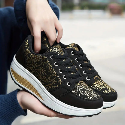 Fashionable Women's Lace Up Sneaker Boots - EasyApparels