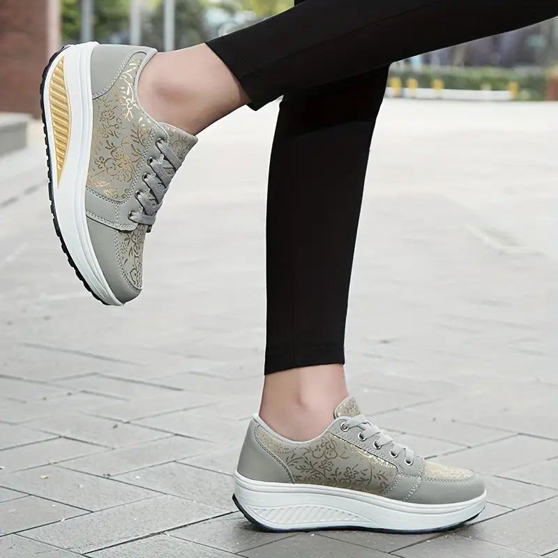 Women's Fashionable Lace Up High Top Sneakers