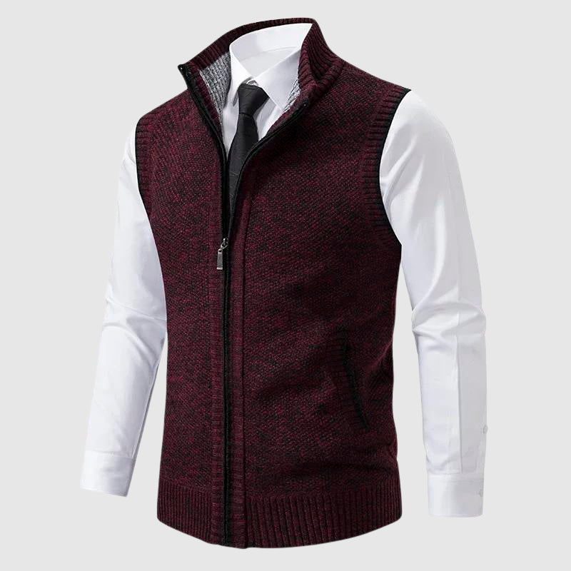 Men's Slim Fit Zip Vest