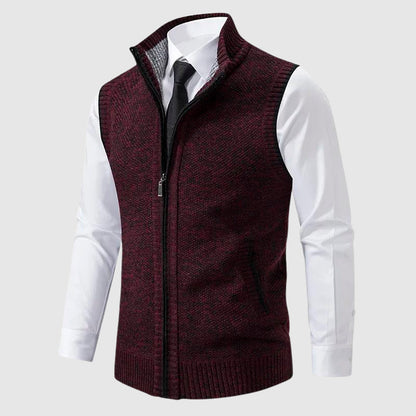 Men's Slim Fit Zip Vest