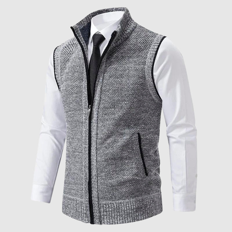 Men's Slim Fit Zip Vest