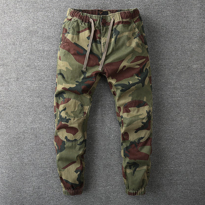 Relaxed Fit Camouflage Jogging Pants for Men