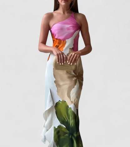 Ladies Elegant Maxi Evening Dress in Luxe Fabric - EasyApparels