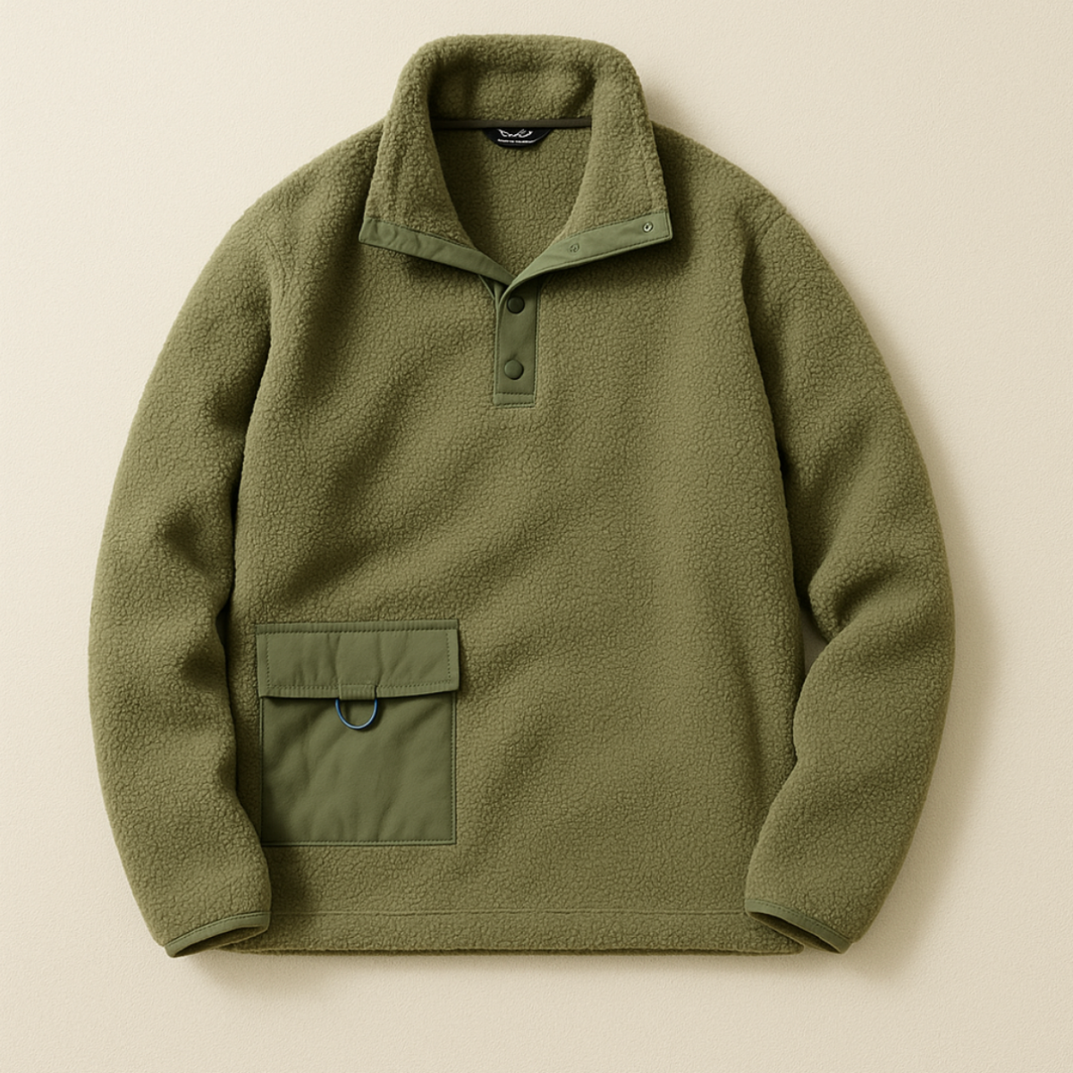 Warm Fleece Crew Neck Sweater