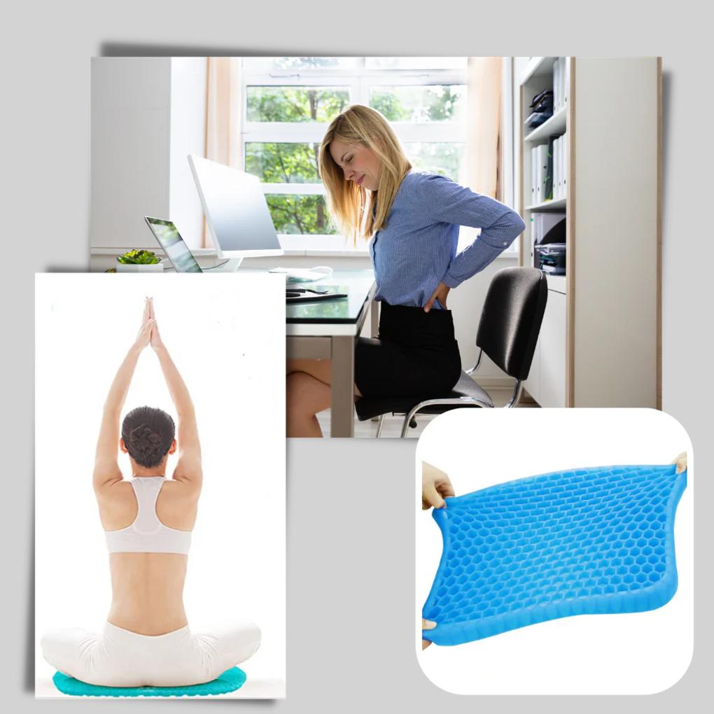Comfortable Gel Seat Pad - Extra Support Cushion - Vossary