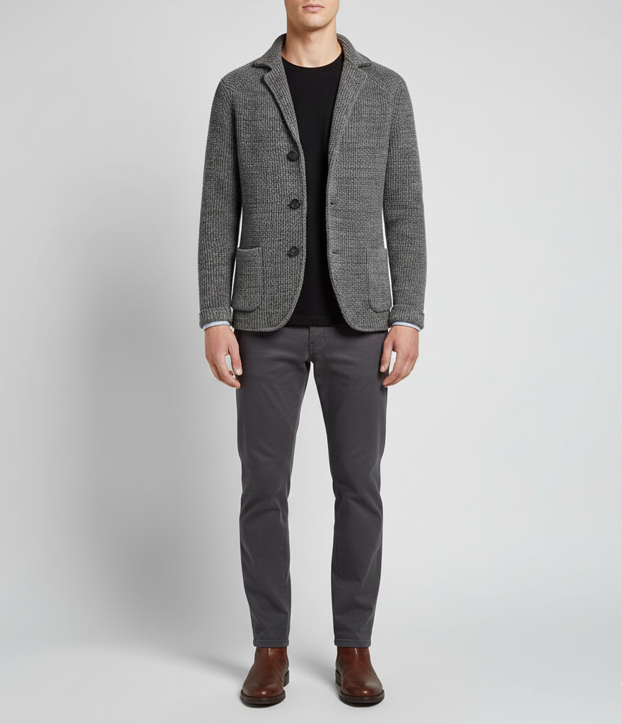 Classic Wool Men's Casual Jacket