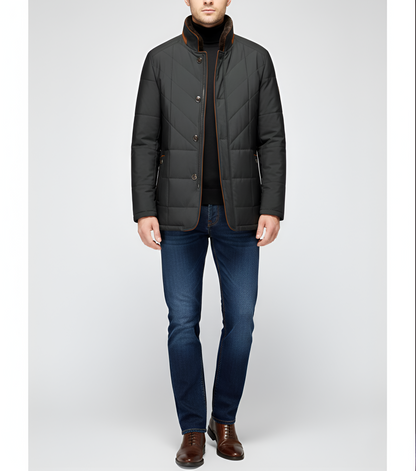 Warm High Neck Winter Padded Jacket Men