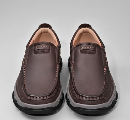 Comfortable Mens Leather Slip Resistant Loafers