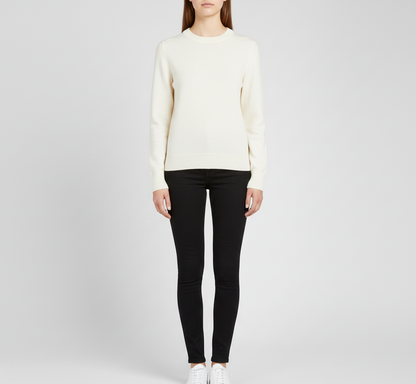 Soft Women's Cashmere Crew Neck Sweater - EasyApparels