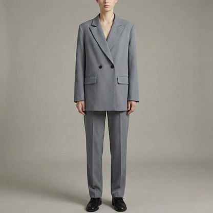 Classic Fit Women's Blazer with Single Button Closure - EasyApparels