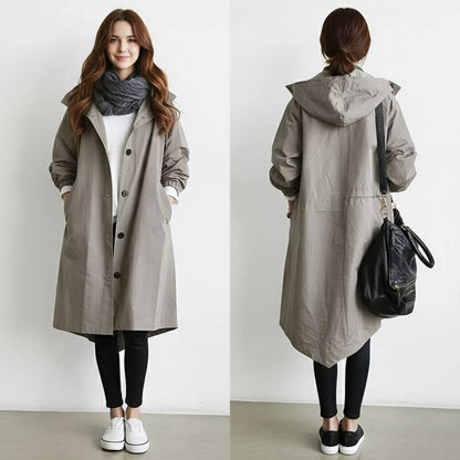 Large Size Ladies Raincoat Waterproof Jacket - EasyApparels