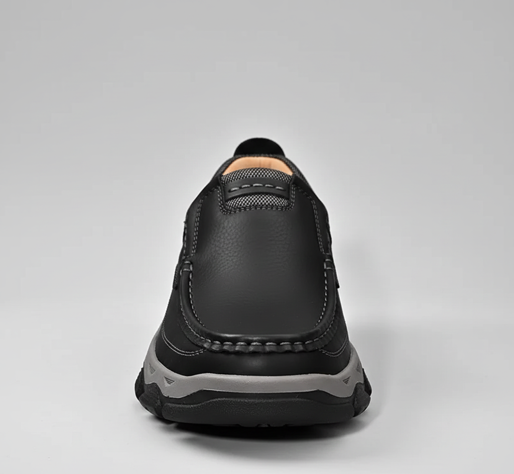 Comfortable Mens Leather Slip Resistant Loafers