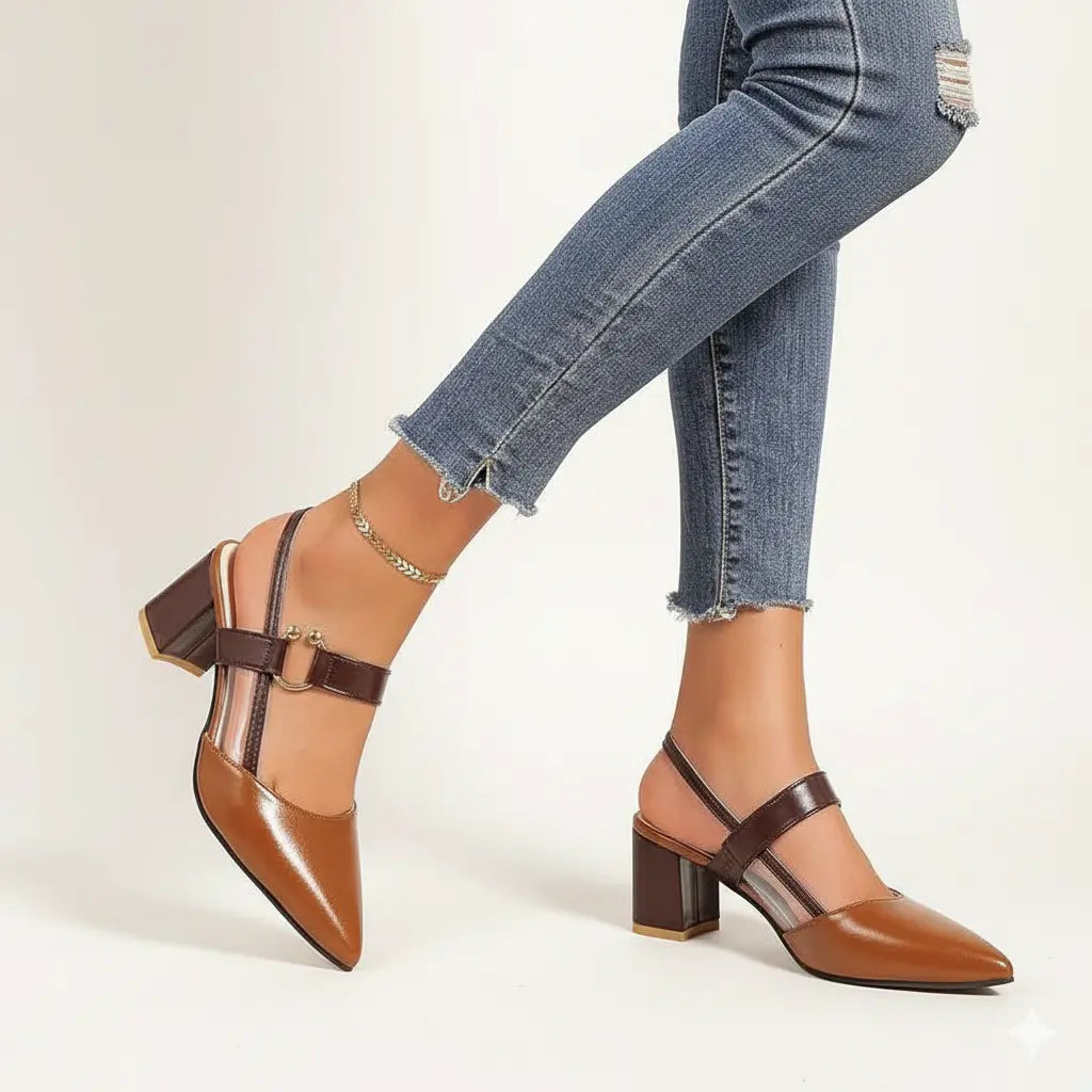 Comfortable Low Heel Slingbacks for Women - EasyApparels