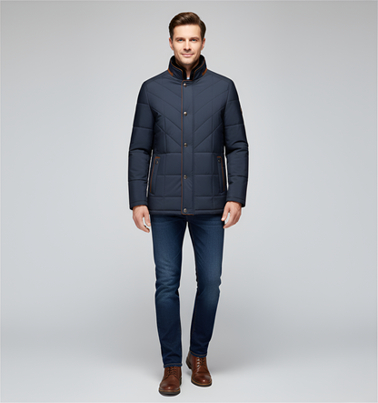 Warm High Neck Winter Padded Jacket Men