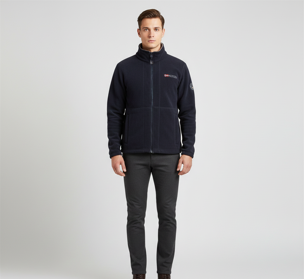 Warm Waterproof Mens Pile Jacket Zip Up - EasyApparels