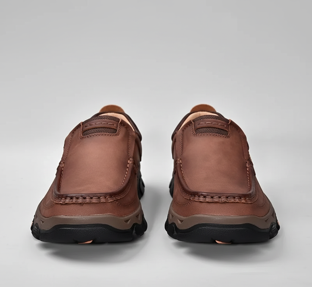 Comfortable Mens Leather Slip Resistant Loafers