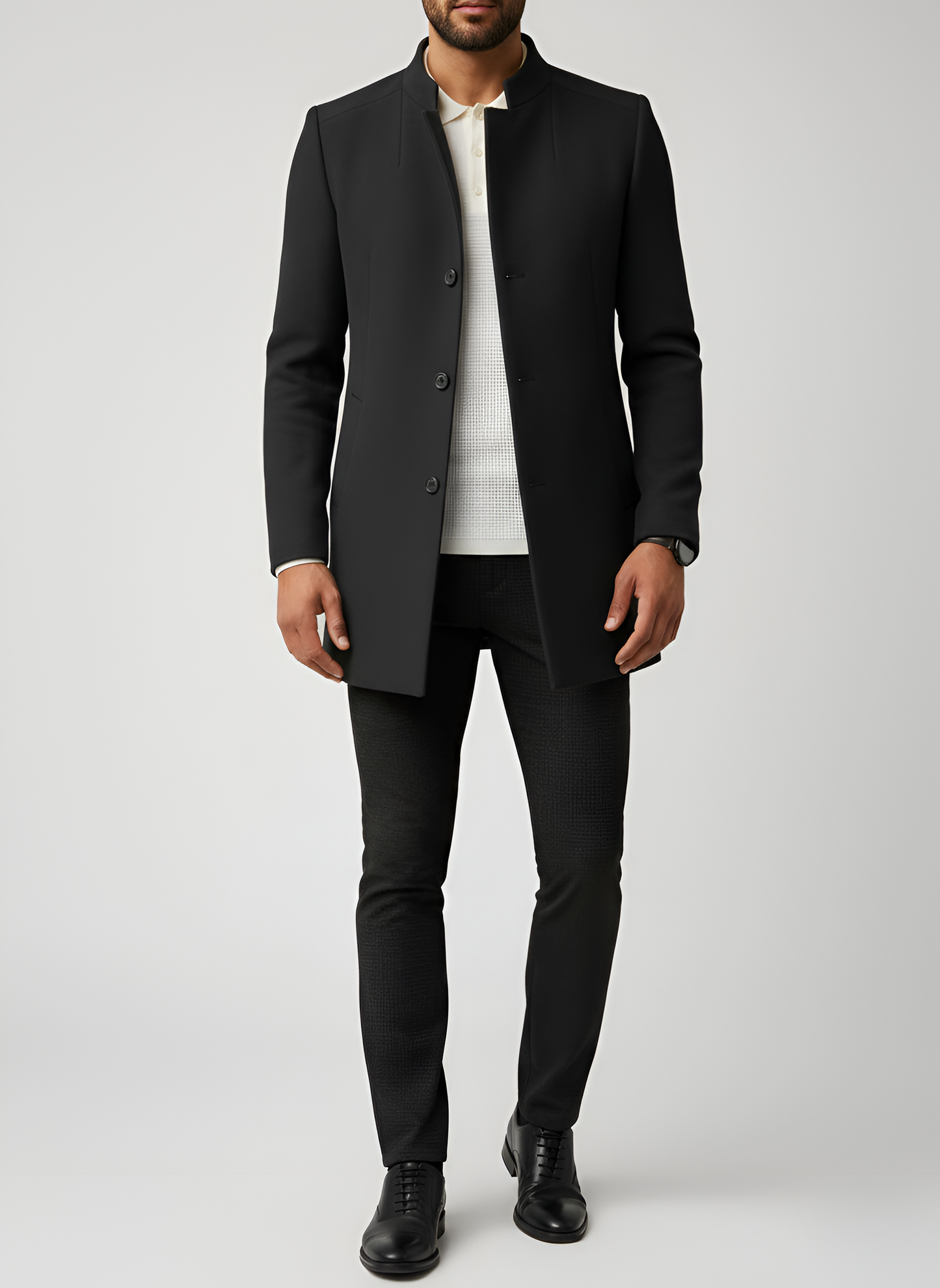 Stylish Mens Tailored Coat - EasyApparels