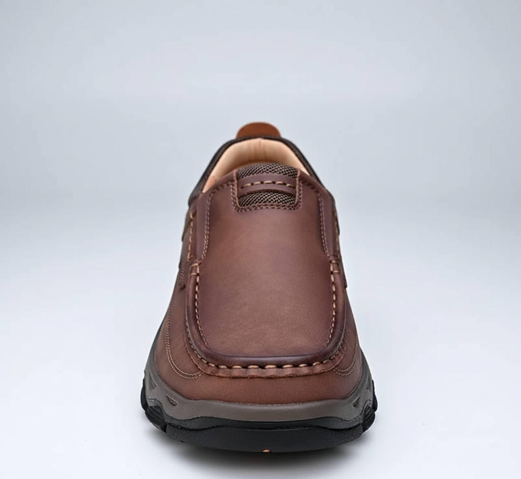 Comfortable Mens Leather Slip Resistant Loafers