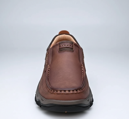 Comfortable Mens Leather Slip Resistant Loafers