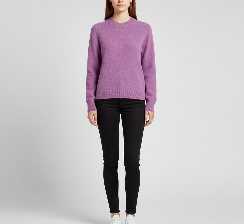 Soft Women's Cashmere Crew Neck Sweater