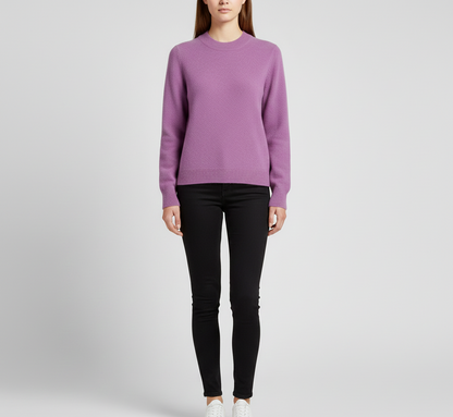 Soft Women's Cashmere Crew Neck Sweater