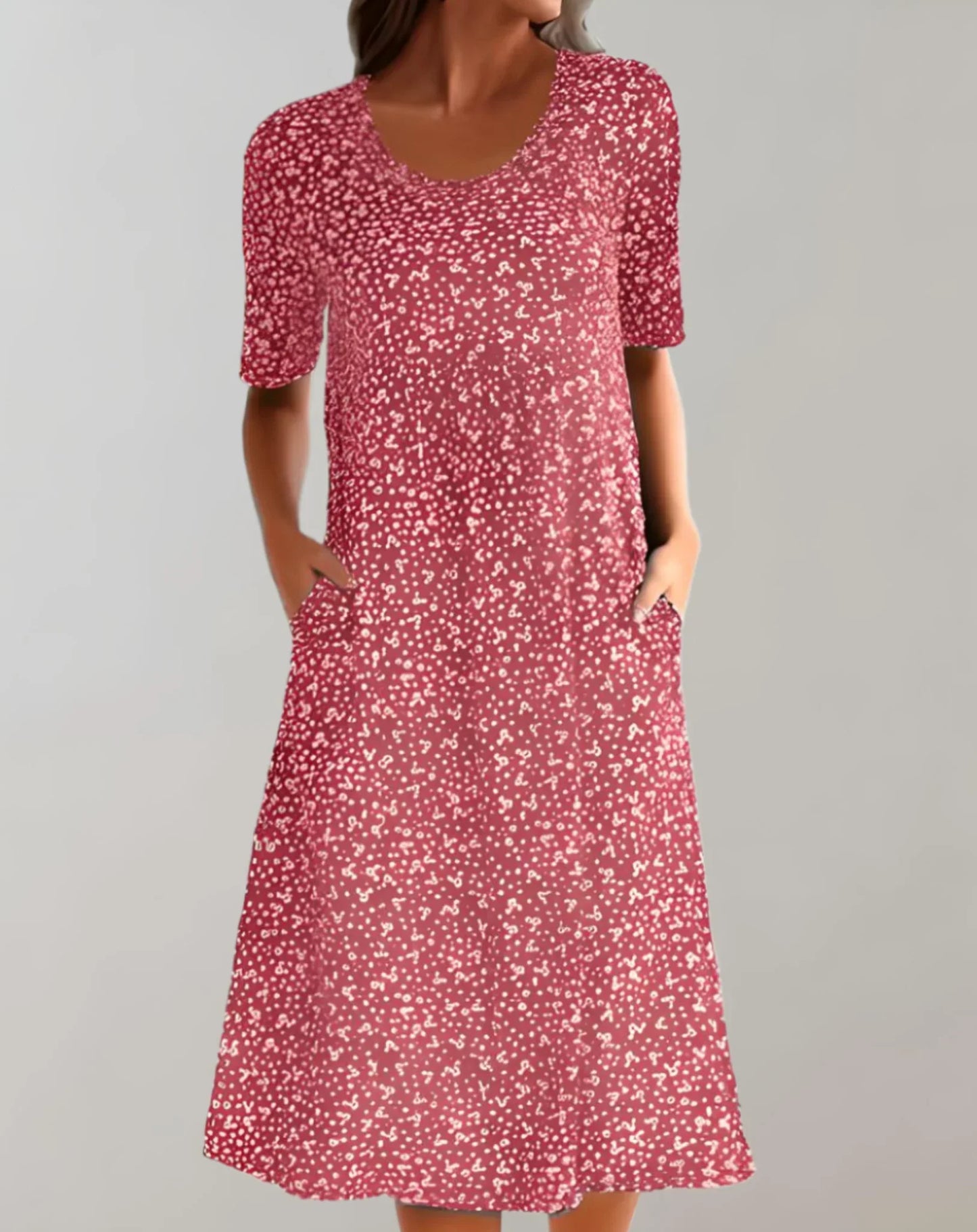 Comfortable Sleeveless Summer Vee Dress