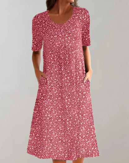 Comfortable Sleeveless Summer Vee Dress