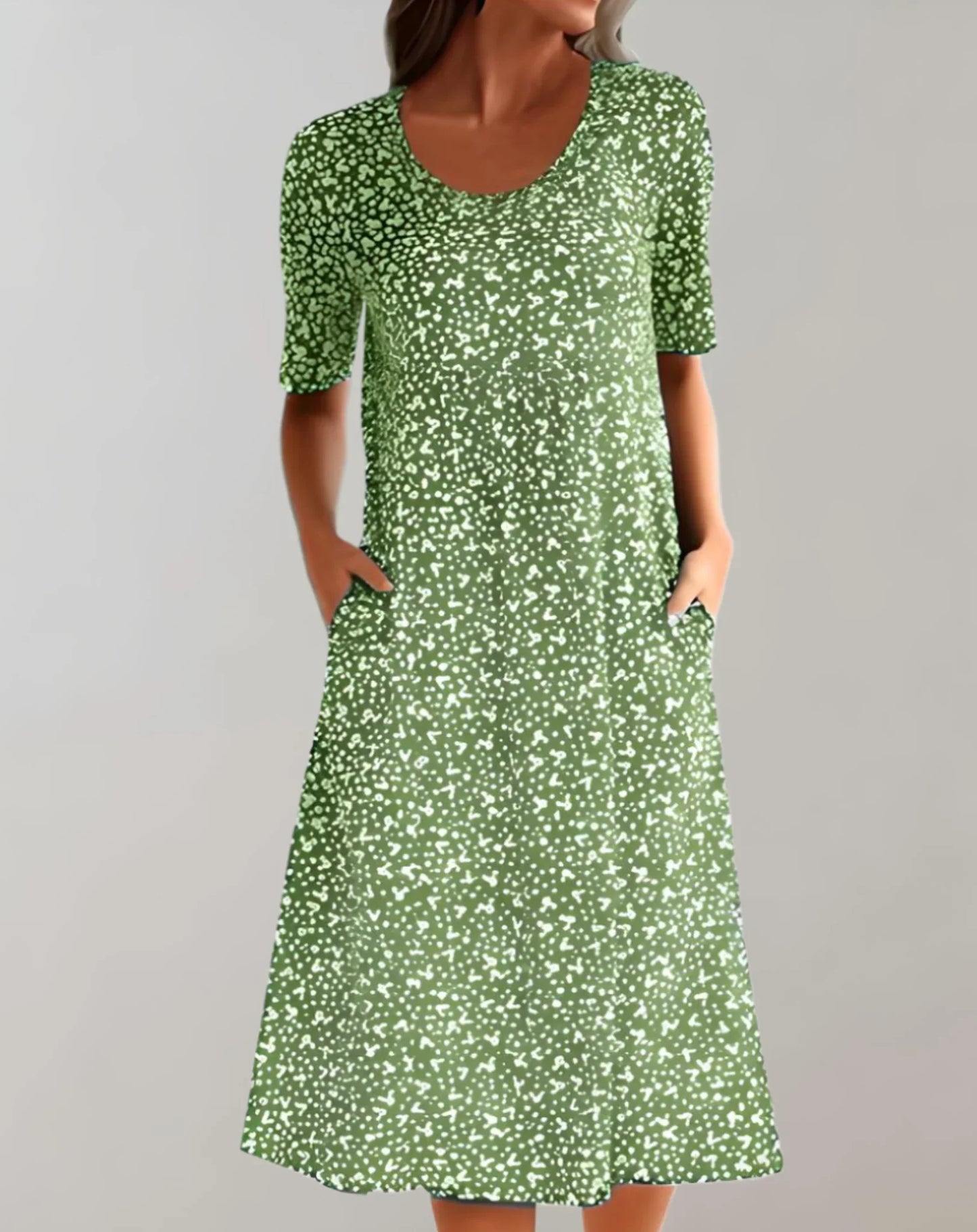 Comfortable Sleeveless Summer Vee Dress - Vossary