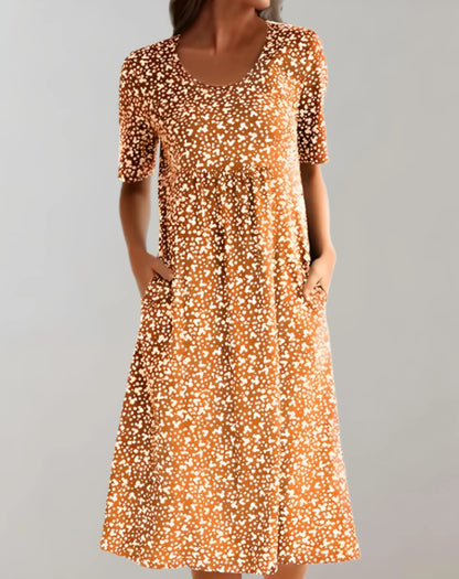 Comfortable Sleeveless Summer Vee Dress