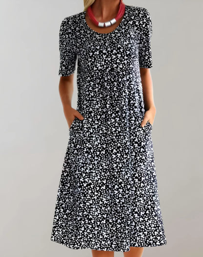 Comfortable Sleeveless Summer Vee Dress
