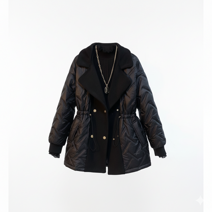 Warm Padded Double-Breasted Coat